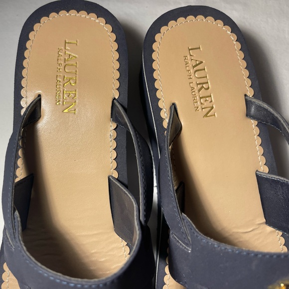 Ralph Lauren Plain Toe Rubber — Navy Size 9.5 - Picture 4 of 7